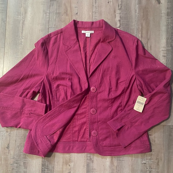 NWT- COLDWATER CREEK Classic Jacquard Blazer - Picture 1 of 9
